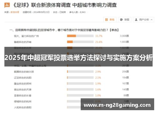 2025年中超冠军投票选举方法探讨与实施方案分析
